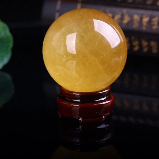 黃水晶球擺件6.5cm