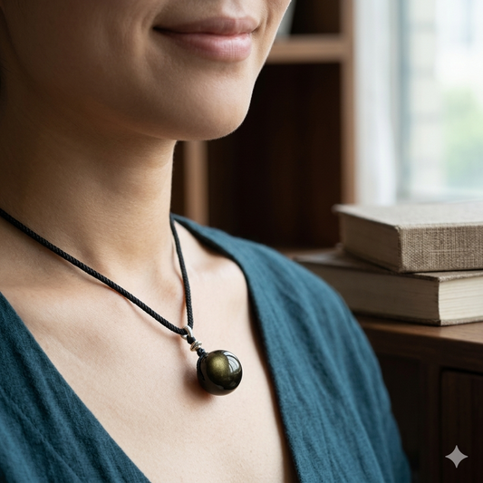 金曜石轉運珠項鍊