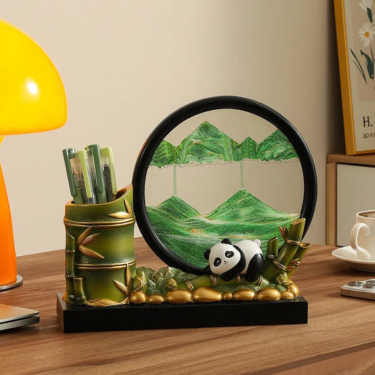 胸有成竹文昌流沙裝飾擺件