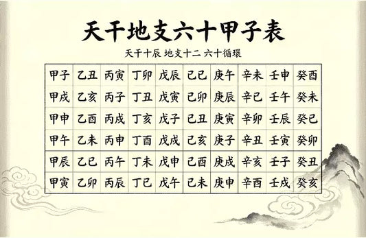 天干地支六十甲子