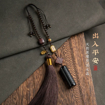 黑曜石平安汽車裝飾掛件 車内平安裝飾