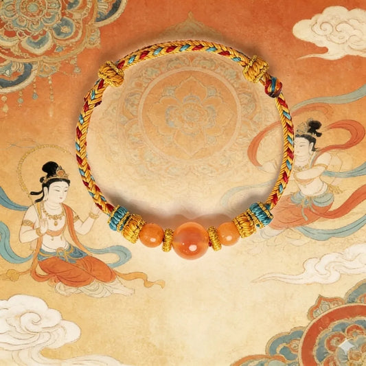 瑪瑙平安編織手繩