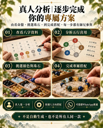 五行喜用分析｜專屬助運手鏈方案
