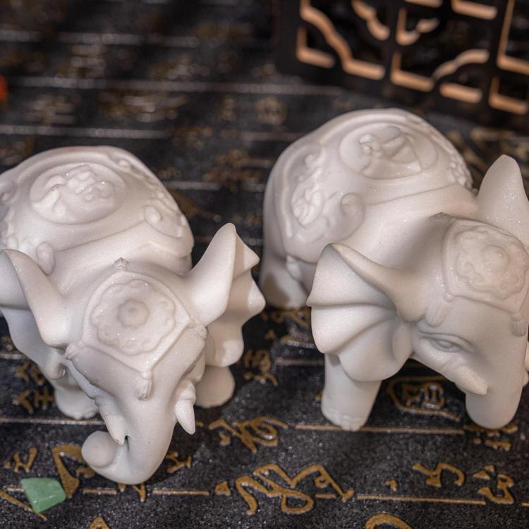 White elephant attracts wealth and fortune