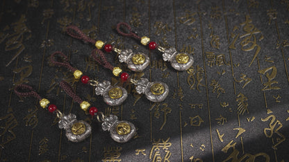 十二生肖錢袋福扣