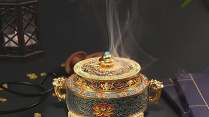琺琅熏香爐
