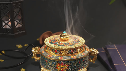 琺琅熏香爐